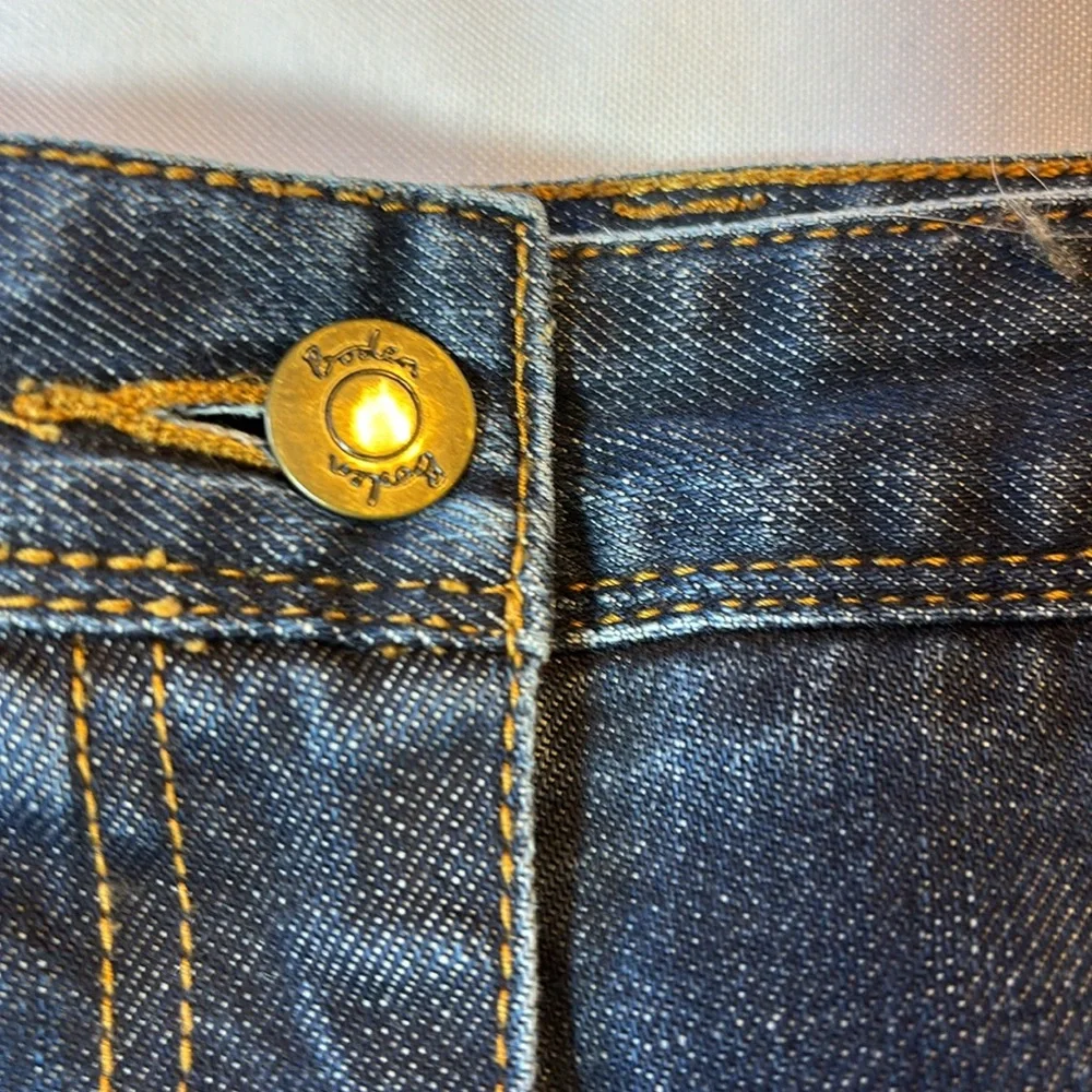 Boden Dark Wash Jean Skirt 5 Pocket Size 8R  W6444